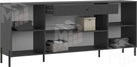 Комод Оливия (графит софт) ножки металл