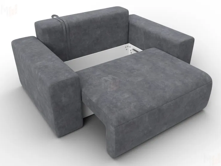 Кресло Лига-036 НПБ ( BRUT 16 темно-серый )