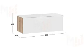 Тумба ТВ Порто ТД-393.03.12 Яблоня Беллуно, Белый софт