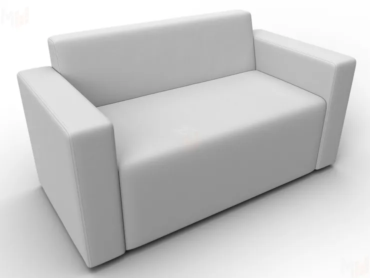 Диван прямой Лига-093 ( Белый )