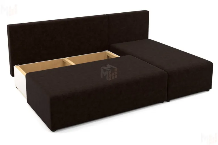 Угловой диван Комо (коричневый)