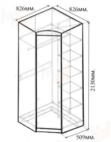 Шкаф угловой ФТР-11 Фанки Тревел 