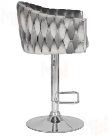 Стул барный DOBRIN MARCEL (серый велюр (MJ9-75))
