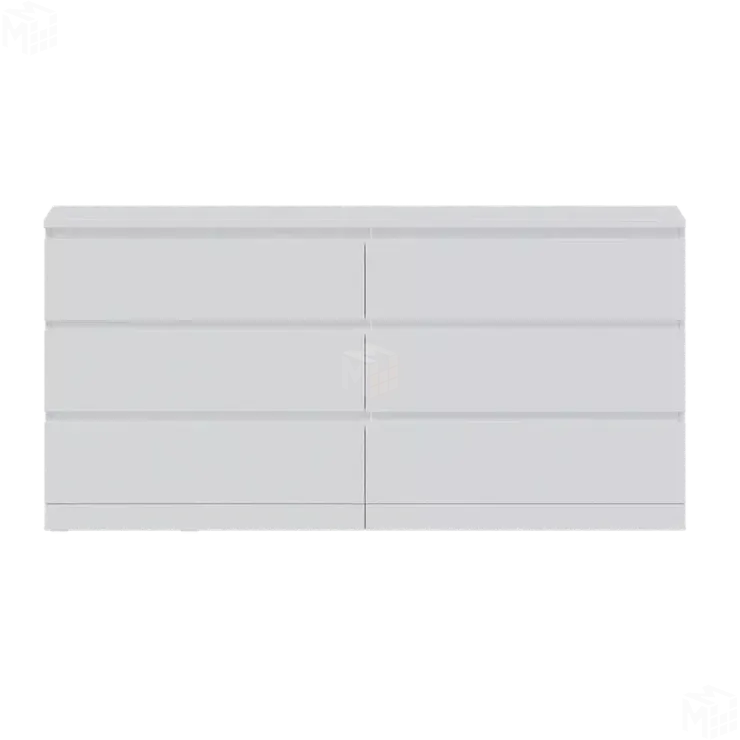 Комод Варма 6Д белый 