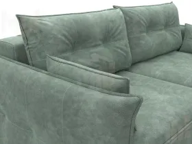 Диван прямой Лига-100 НПБ ( BRUT 08 зеленый )