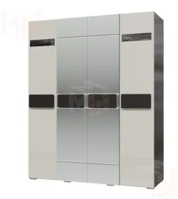 Престиж Шкаф 4-х дверный с 2-мя зеркалами СП-04