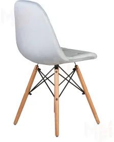 Стул обеденный DOBRIN BENNET (ножки светлый бук, пудрово-голубой велюр (HLR-15))