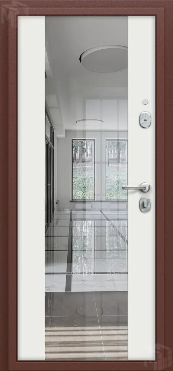 Входная металлическая дверь Тайга-7 Антик Медный/Белый