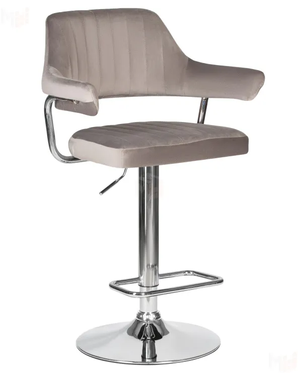 Стул барный DOBRIN CHARLY (серый велюр (MJ9-75))