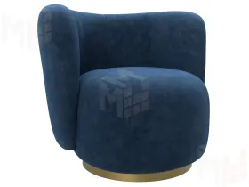 Кресло Лига-072 ( велюр BRUT 11 синий )