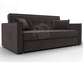 Диван прямой Лига-104 (160) ( SEVEN 727 коричневый )