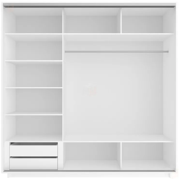 Шкаф-купе Элемент трио 2100 Белый