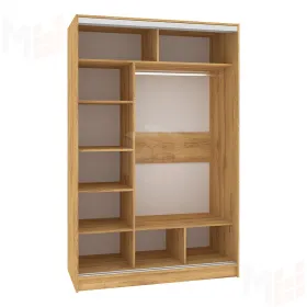 Шкаф-купе Strike 1350  Зеркало Дуб золотистый