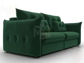 Диван прямой Лига-100 НПБ ( SEVEN 626 зеленый )