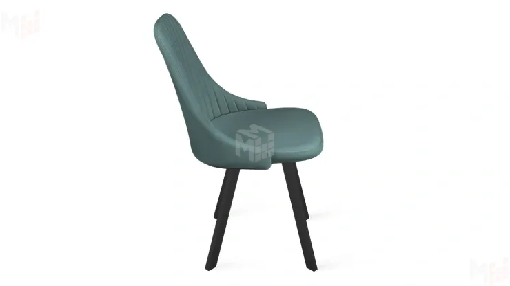 Стул Франк (паук) исп. 2 - ДП2-30 Черный матовый/Madera Aquamarine (аквамарин)