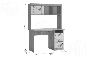 Стол Форсаж дуб крафт золотой/белый