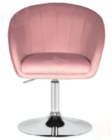 Кресло дизайнерское DOBRIN EDISON (розовый велюр (1922-16))