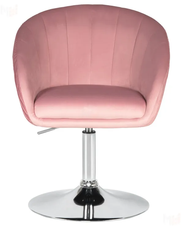 Кресло дизайнерское DOBRIN EDISON (розовый велюр (1922-16))