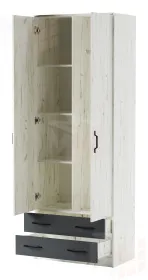 Шкаф Дуэт Беатрис Дуб Крафт белый-Антрацит