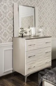 Комод Гравита 3 ящика белый глянец