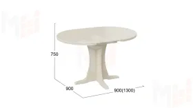 Стол обеденный Amadeo 1 - МО-036 Слоновая кость