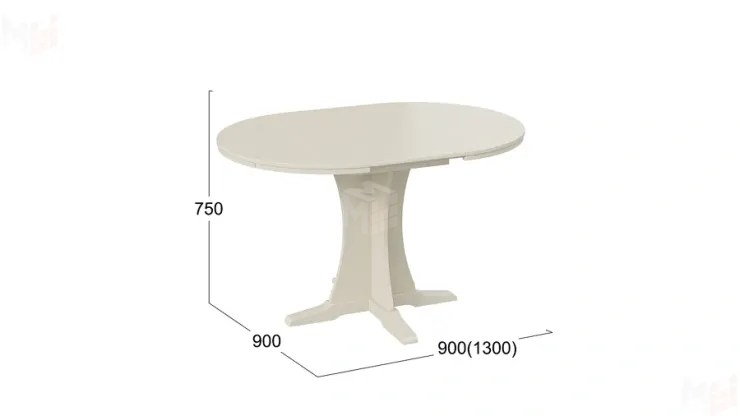 Стол обеденный Amadeo 1 - МО-036 Слоновая кость