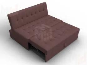 Диван прямой Лига-107 (140) ( JOLY 09 бордовый )
