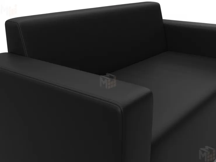 Диван прямой Лига-093 ( Черный )