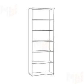 Шкаф Остин  16.307 серый графит