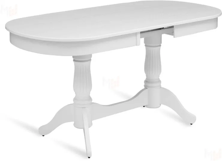 Стол деревянный раздвижной Кайнс 120 Белый
