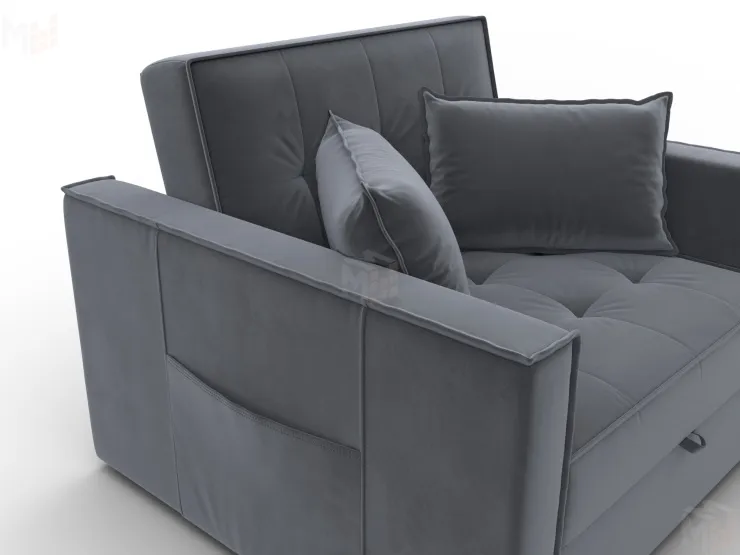 Кресло-кровать Лига-104 (80) ( SEVEN 17 серый )