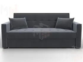 Диван прямой Лига-104 (160) ( SEVEN 17 серый )