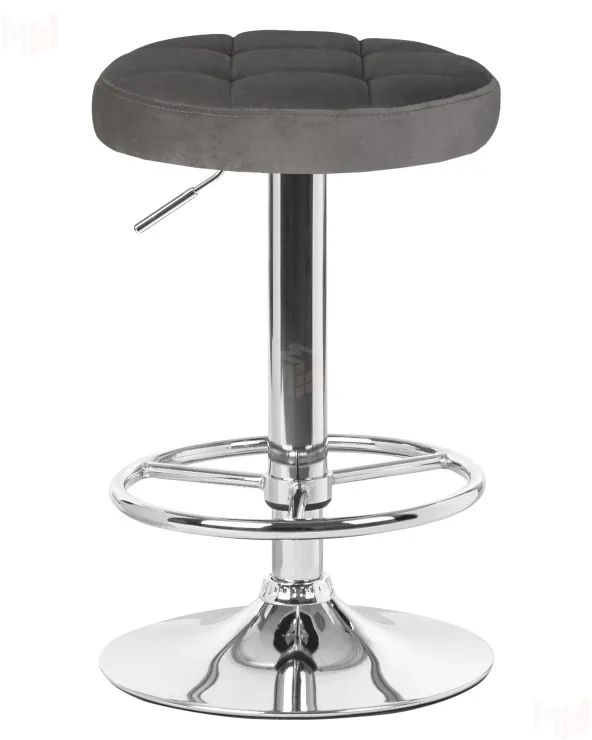Табурет барный DOBRIN BRUNO (серый велюр (MJ9-75))