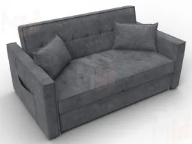 Диван прямой Лига-104 (140) ( BRUT 16 темно-серый )