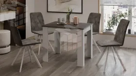 Стол обеденный Промо тип 1 Белый, Ателье темный