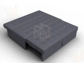 Диван прямой Лига-107 (160) ( GRIFON 15 серый )