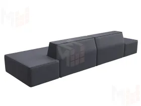 Диван прямой модульный Монс лофт ( GRIFON 15 серый )
