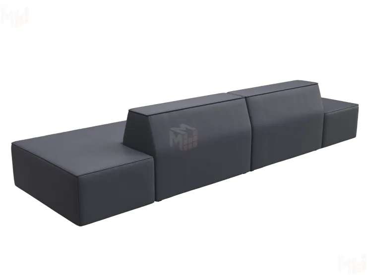 Диван прямой модульный Монс лофт ( GRIFON 15 серый )