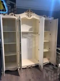 Шкаф Джоконда 4-дверный крем глянец