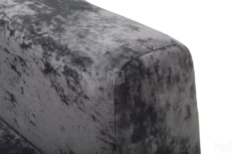 Диван угловой Марго Серый Левый Велюр