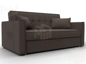 Диван прямой Лига-104 (140) ( Амур 05 коричневый )