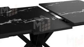 Стол обеденный Хэмптон Тип 1 черный мрамор