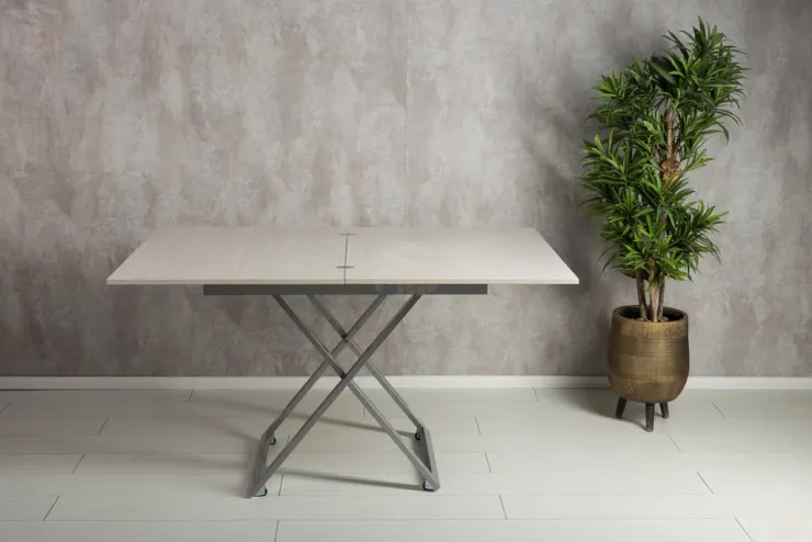 Стол-трансформер Accord D36/S56 Дуб анкор светлый/Серебро