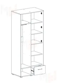 Шкаф двухдверный  Рэми