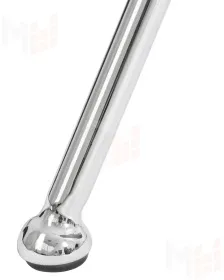 Кресло дизайнерское DOBRIN EMILY (серая ткань AF7, хромированная сталь)