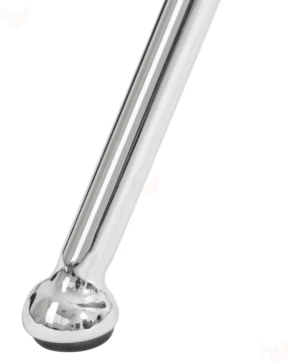 Кресло дизайнерское DOBRIN EMILY (серая ткань AF7, хромированная сталь)