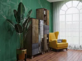 Гостиная Копенгаген дуб самдал/серый графит вариант 1