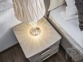 Тумба прикроватная Мокко серый камень