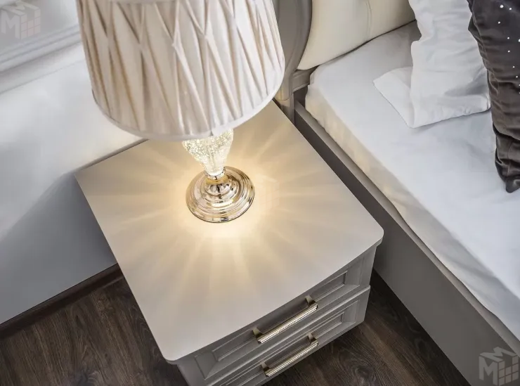 Тумба прикроватная Мокко серый камень