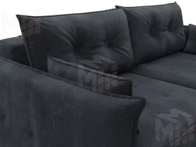 Диван прямой Лига-100 НПБ ( TOWER 11 темно-серый )